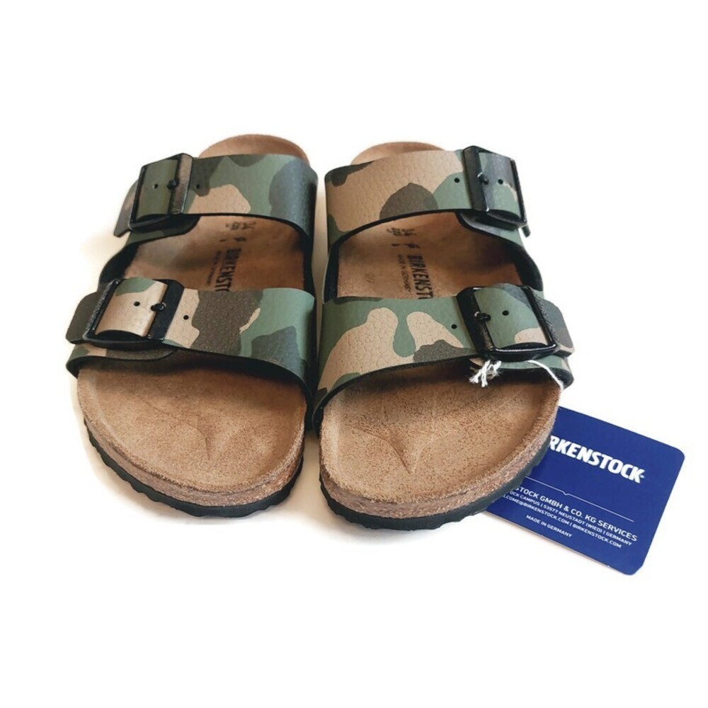 Birkenstock Arizona Kids Size L3 Sandals EU 34 Desert Soil Camouflage Green - Picture 6 of 9